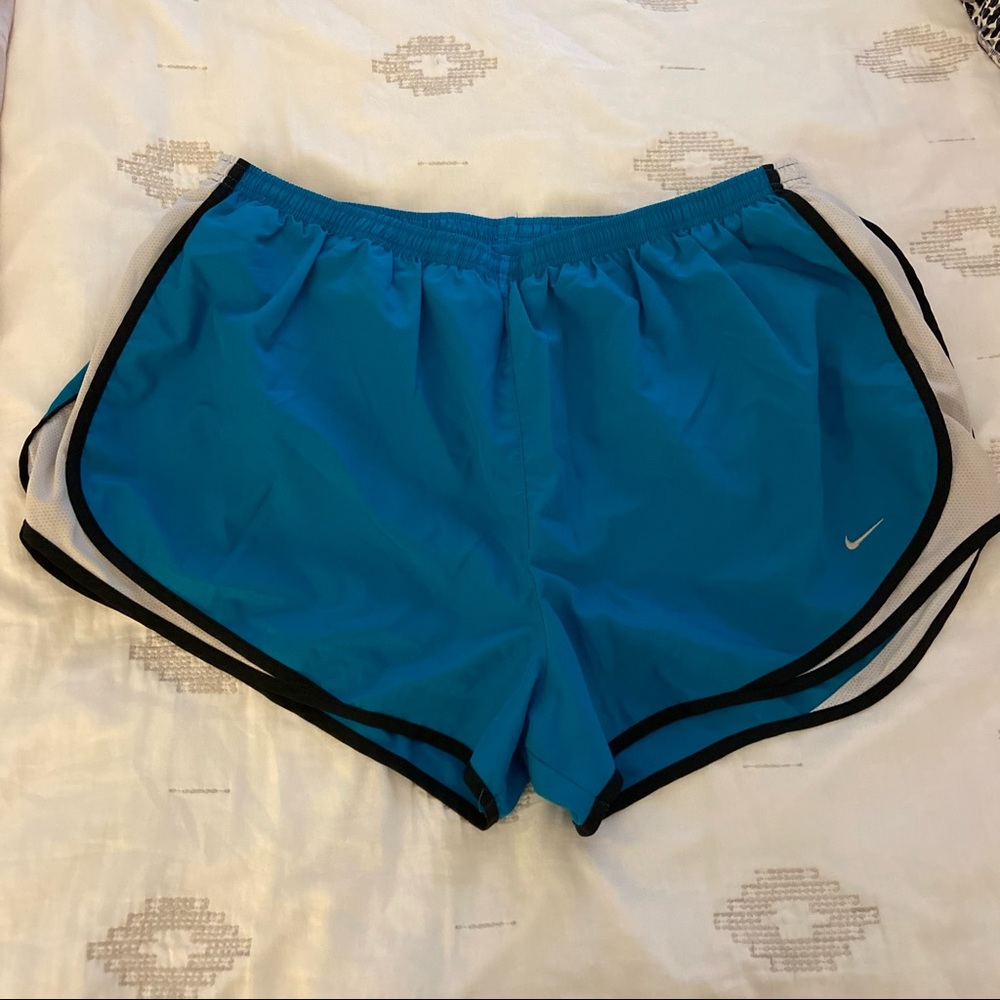 Nike Dri-Fit Tempo Shorts Blue White Black 2X Plus Size